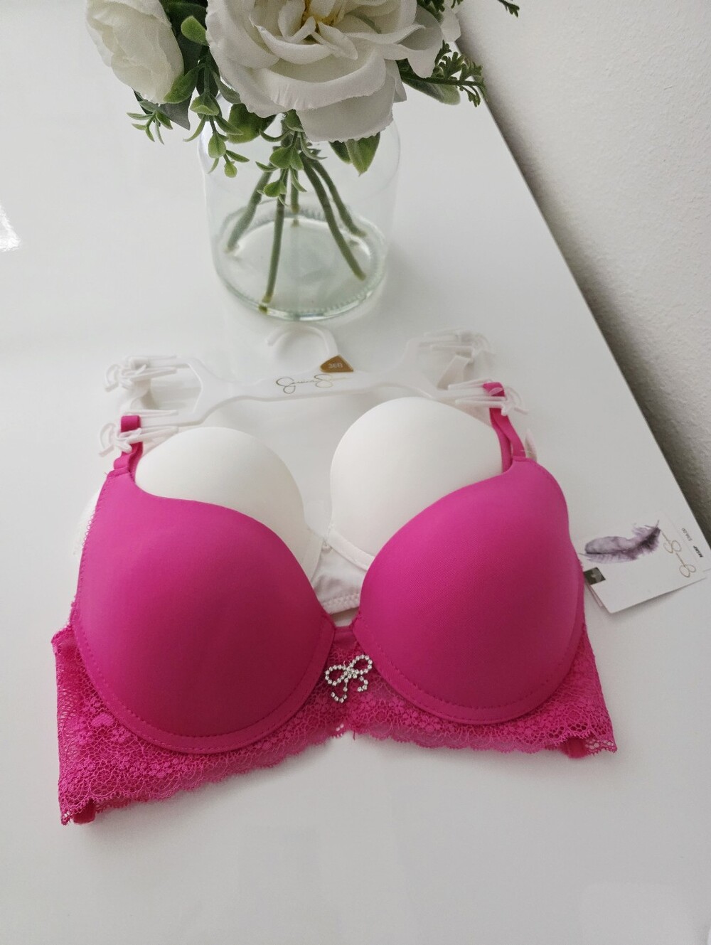 JESSICA SIMPSON💓 2-Pack Ultra Flirty Bra With Soft Push Up Cups SIZE 36B